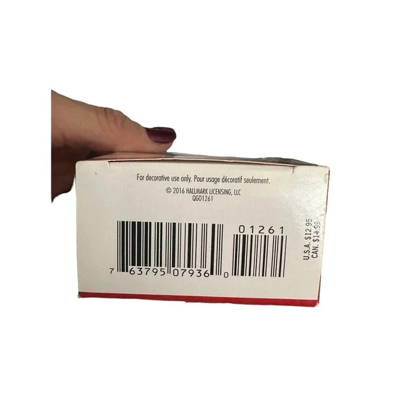 NWT Hallmark Keepsake Mom To Be Christmas Ornament Baby Bottle Teddy Bear Bag - Picture 4 of 5